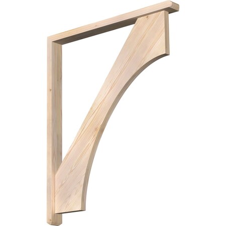 Ekena Millwork Westlake Craftsman Smooth Bracket w/ Offset Brace, Douglas Fir, 3 1/2"W x 36"D x 44"H BKT0402X36X44WTL04SDF